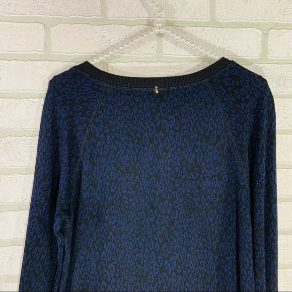 Trina Turk Mixed Media Animal Print Sweatshirt Size M - Picture 9 of 9